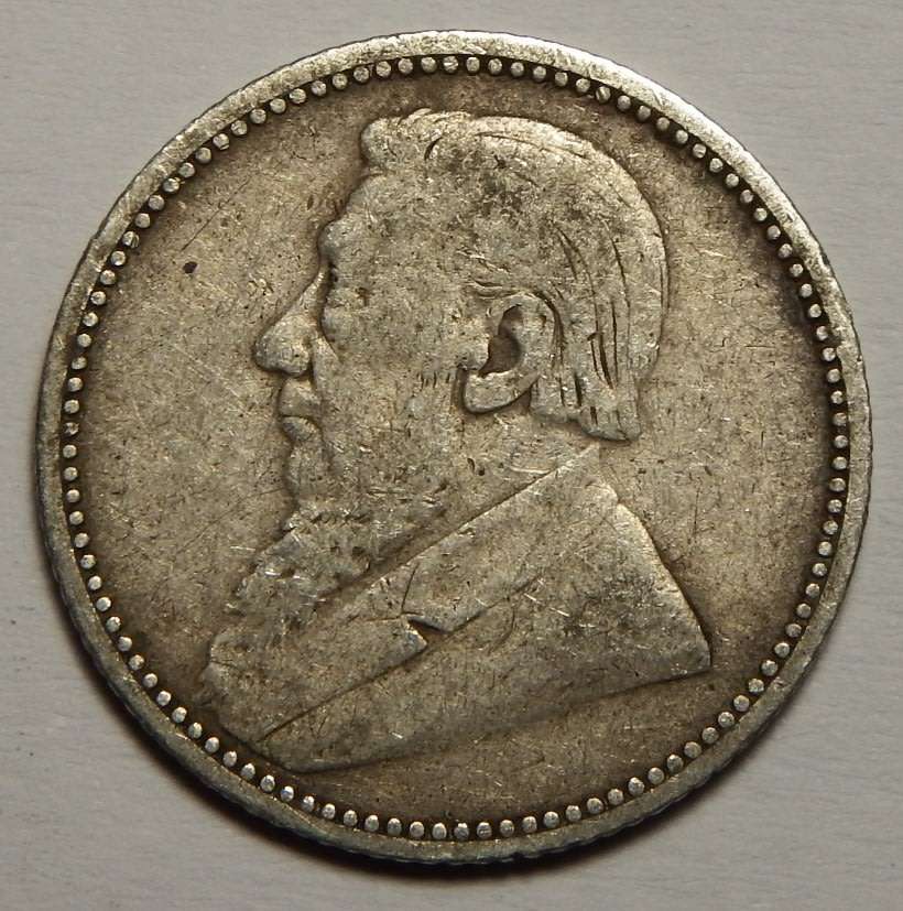 1893 ZAR Kruger silver 6d sixpence