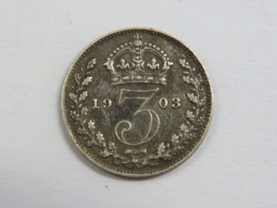 1903 British  3pence - aXF
