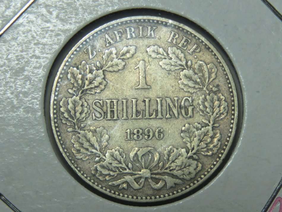1896 ZAR Kruger one Shilling