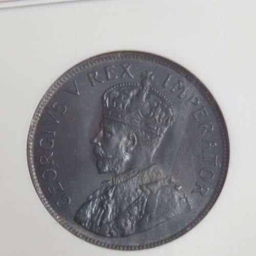 1923 SA Union penny graded MS 63 BN by NGC