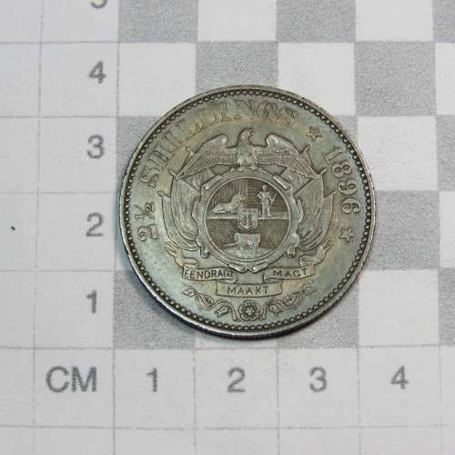 1896 ZAR Kruger half crown - toned dark XF+