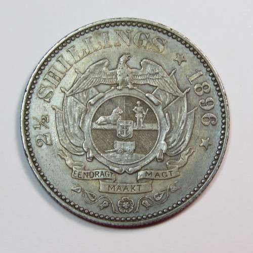 1896 ZAR Kruger half crown - toned dark XF+