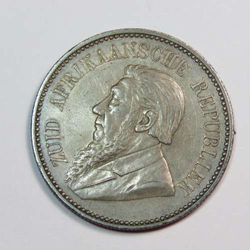 1896 ZAR Kruger half crown - toned dark XF+