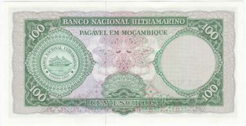1967 Mozambique 100 Escudo uncirculated banknote