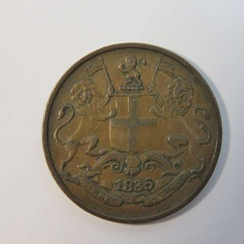 1835 East India Company One Quarter Anna - Excellent