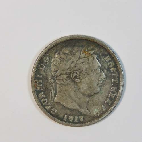 1871 British shilling George 3 in fine plus condition
