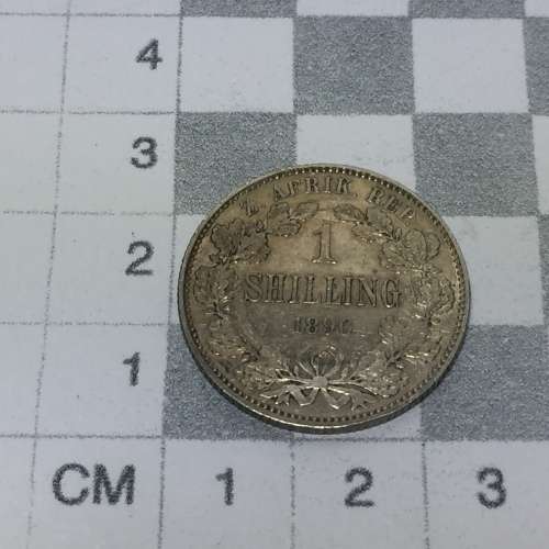 South Africa ZAR 1896 shilling in VF+ condition - Book value of R4000 some mint luster