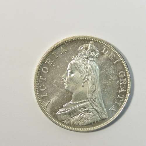 1889 Great Britain Double Florin - UNC