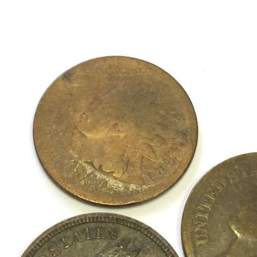 Lot of 2 x 1880 and 1904 USA Indian Head one cents