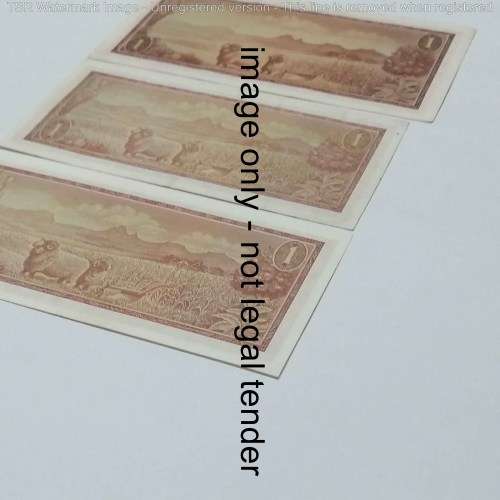 Tw de Jongh 1st, 2nd and 3rd Issue R1 banknotes - all in good condition