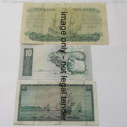Lot of 16 different South Africa banknotes - R1 to R50