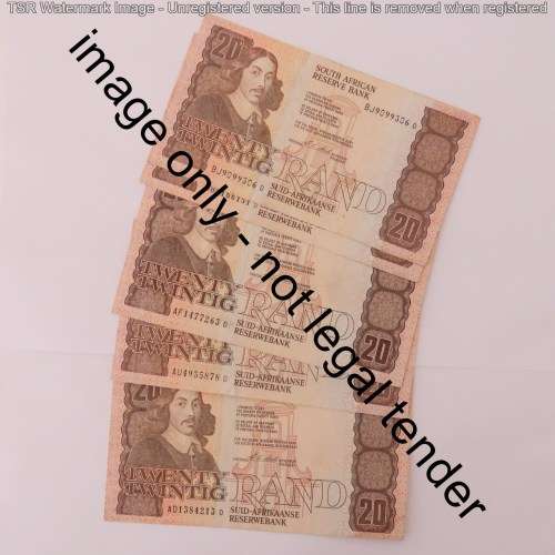 CL Stals lot of 5 1st Issue R20 notes