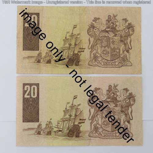 CL Stals lot of 5 1st Issue R20 notes