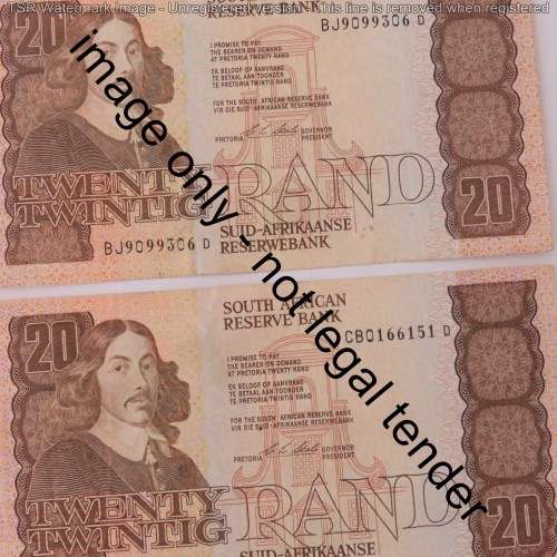CL Stals lot of 5 1st Issue R20 notes