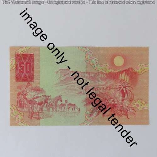 GPC de Kock 3rd issue lot of 3 uncirculated R50 banknotes with consecutive numbers