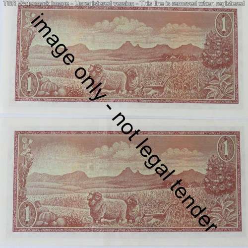 TW de Jongh lot of 3 R1 notes 1st issue consecutive numbers