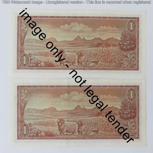 TW de Jongh lot of 3 R1 notes 1st issue consecutive numbers