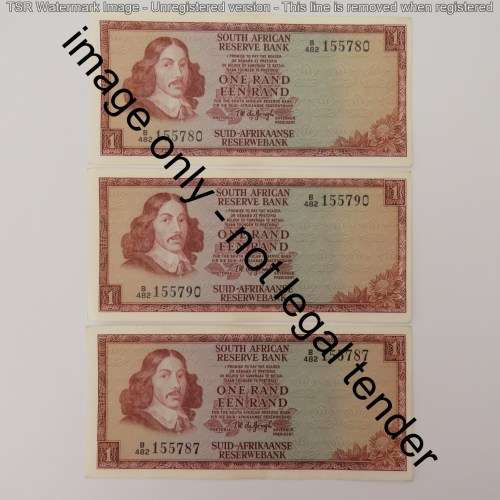 TW de Jongh 3rd issue lot of 11 R1 notes uncirculated with consecutive numbers