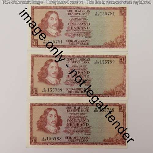 TW de Jongh 3rd issue lot of 11 R1 notes uncirculated with consecutive numbers