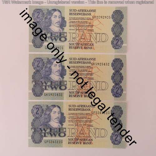 GPC de Kock 3rd issue lot of 20 R2 notes uncirculated