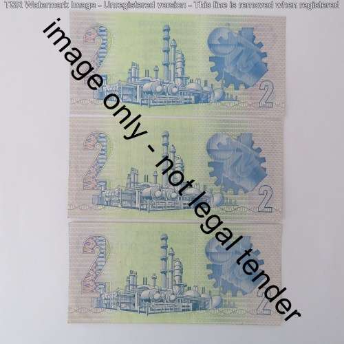 GPC de Kock 3rd issue lot of 20 R2 notes uncirculated