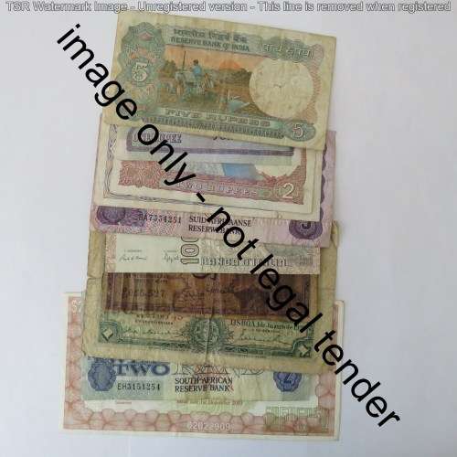 Lot of 10 world banknotes