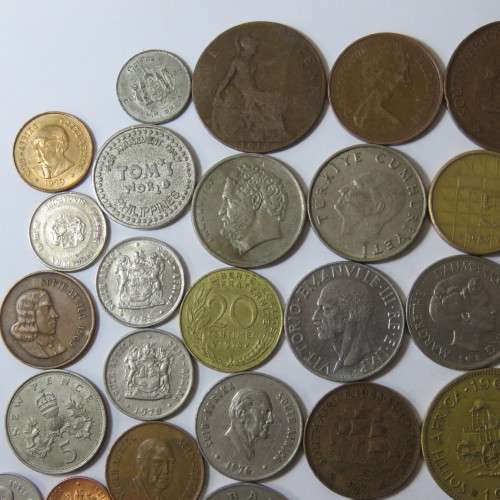 Lot of 50 mixed world coins - Vintage