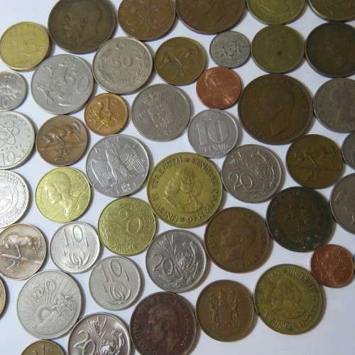 Lot of 50 mixed world coins - Vintage