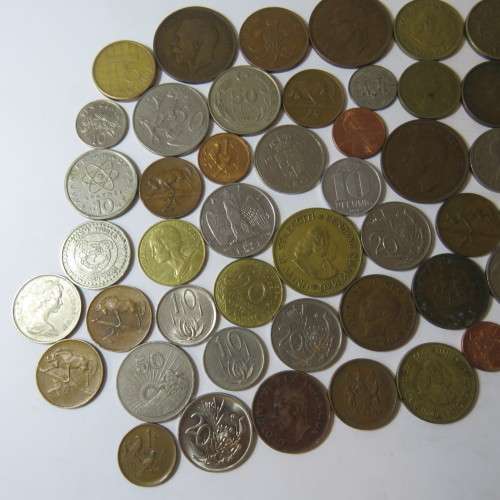 Lot of 50 mixed world coins - Vintage