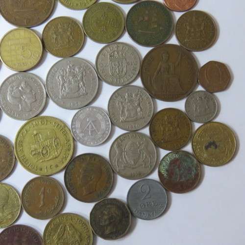 Lot of 50 mixed world coins - Vintage