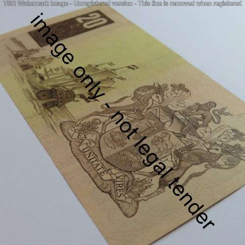 CL Stals first issue R20 banknote uncirculated with paper clip dent