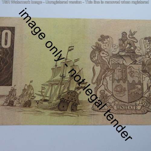 CL Stals first issue R20 banknote uncirculated with paper clip dent