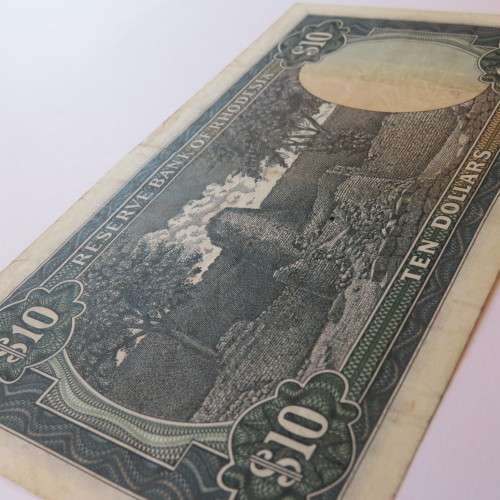 Reserve Bank of Rhodesia Ten Dollars 2 January 1979 F+