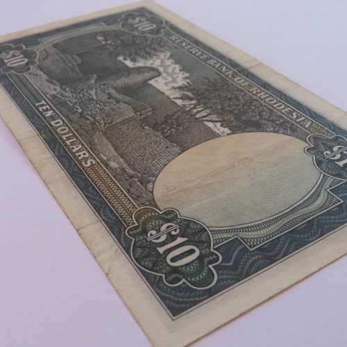 Reserve Bank of Rhodesia Ten Dollars 2 January 1979 F+
