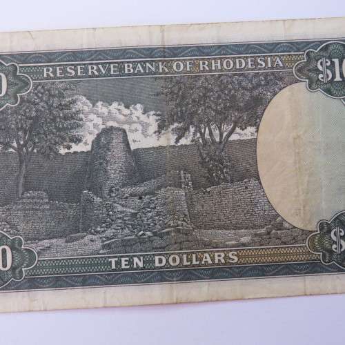 Reserve Bank of Rhodesia Ten Dollars 2 January 1979 F+