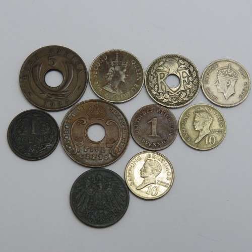 Lot of 10 world coins - All different