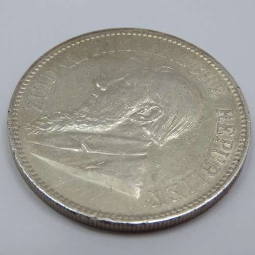 1892 South Africa ZAR Paul Kruger single shaft crown - 5 shilling - Excellent coin