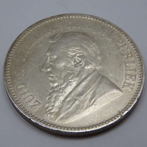 1892 South Africa ZAR Paul Kruger single shaft crown - 5 shilling - Excellent coin