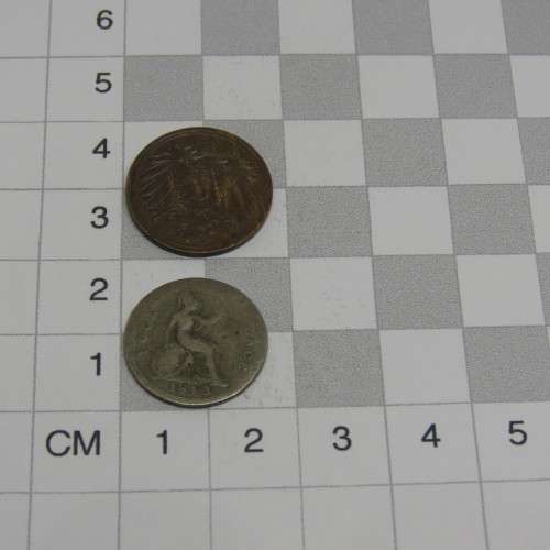 Lot of 8 old coins - Each one over 100 years old - Some from 1700's