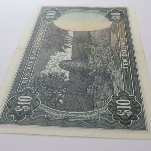 Reserve Bank of Rhodesia Ten Dollars 1 March 1976 AU