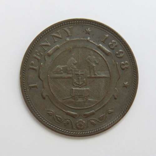 1898 ZAR Kruger penny XF