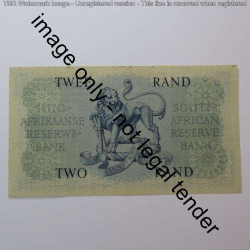MH de Kock 4th Issue R2 banknote - Uncirculated with minor imperfections