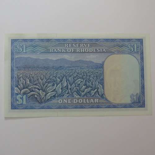 Reserve Bank of Rhodesia one dollar 1 November 1976 crisp uncirculated
