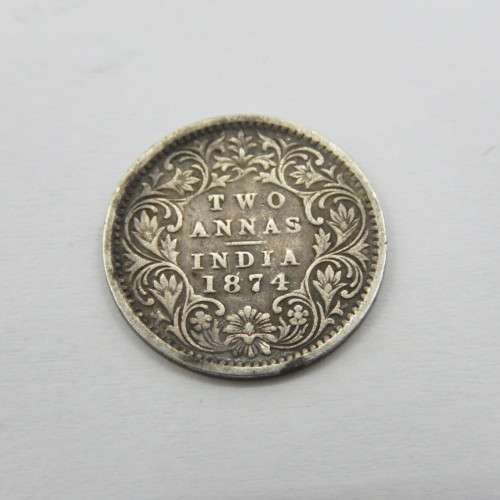 British India 1874 Two Annas