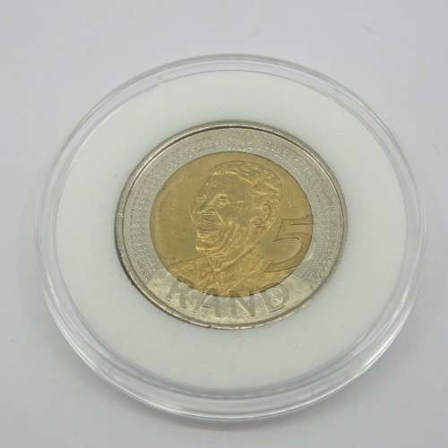 2008 Mandela 90th birthday coin in case and original wooden box