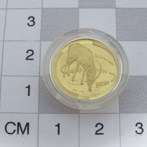 2000 RSA Natura 1/10 oz Proof gold coin - The Sable in box with COA - #2530 of 4500