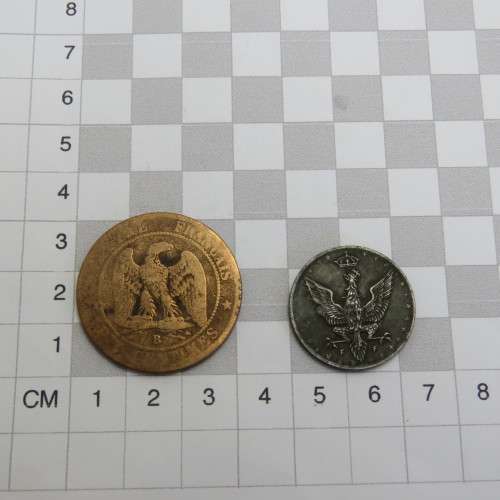 Lot of 5 antique coins - All of them over 100 years old