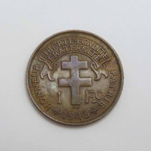 French Equatorial Africa 1 Franc - XF+
