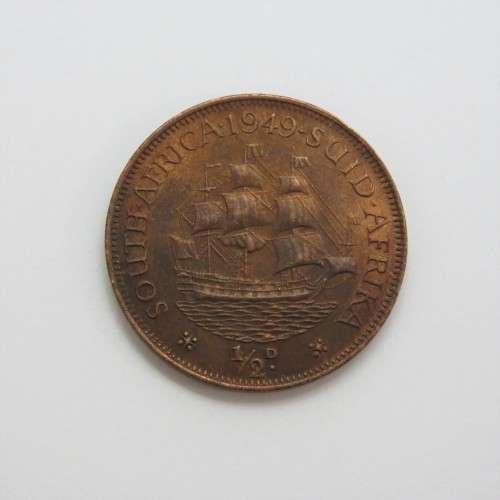1949 South Africa half penny - Uncirculated