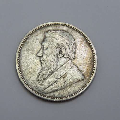 1893 ZAR Kruger Two Shilling F+